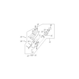 Auspuff Kymco Super8 4-Takt ab 2009 weiß