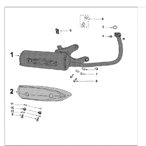 Auspuff Peugeot Kisbee RS Matt Schwarz