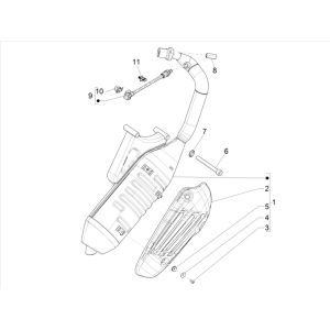 Vespa Primavera 4-Takt-3V-Auspuff (Euro5-Einspritzung IGET)