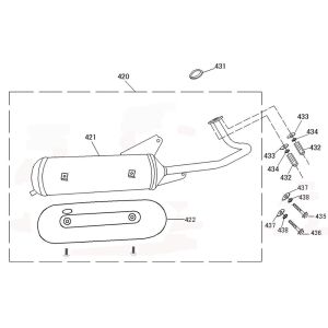 Auspuff Rover Riva II rauchig