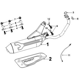 Auspuffanlage Peugeot Kisbee euro4 ab 2018