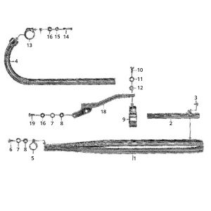 Zundapp GTS 50 517-400L Auspuff