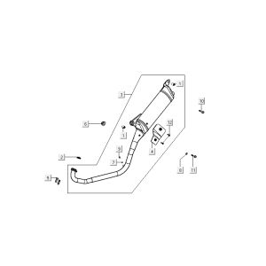 Auspufftopf Kymco MXU 50