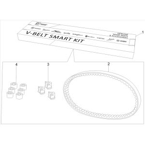 Keilriemenkit Piaggio Beverly 300 IE ABS E4 2016 - 2020 (EMEA)