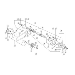 Variomatik-Kupplung AGILITY 16+ 4T 200i Matt-Metallic-Silber