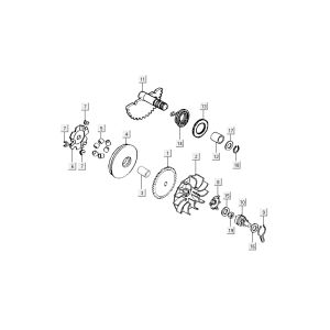 Variomatik-Startteile Kymco Grand Dink 2-Takt Anthrazit