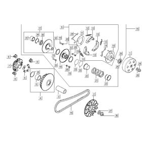Variomatik - Kupplung Kymco Grand Dink 250cc