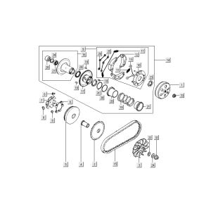 Variomatik - Kupplung Kymco People S 4-Takt Elegance schwarz