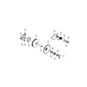 Variomatik - Starter Kymco DJ 2-Takt Schwarz