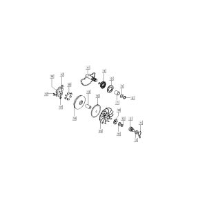 Variomatik Kymco B&W LC 2-Takt Silber