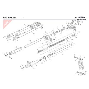 Federung 2 Rieju Rs2 Naked schwarz 2005 2-Takt