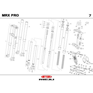 Federung Rieju MRX orange 2004 2-Takt