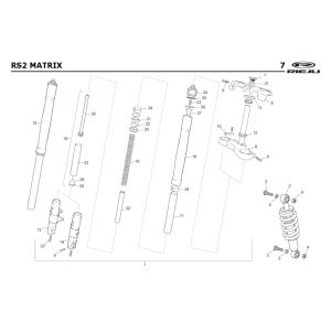 Federung Rieju Rs2 gelb 2005 2-Takt