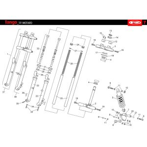 Federung Rieju Tango blau 2010 2-Takt