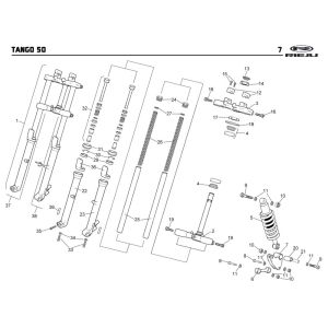 Federung Rieju Tango orange 2009 2-Takt