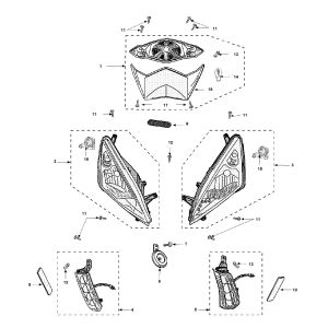 Beleuchtung Peugeot Speedfight 3 4-Takt