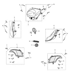 Beleuchtung Peugeot Vivacity 3 2-Takt