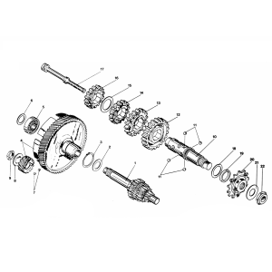 Getriebe 4V Fuß Zundapp GTS 50 529-020 tm 026