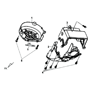 Schwungradabdeckung Sym Allo (WH871) champagner