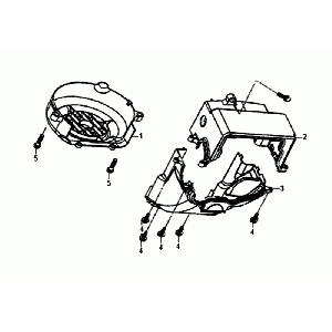 Skyline-Abdeckung Sym Orbit II Euro 4 Mattgrau