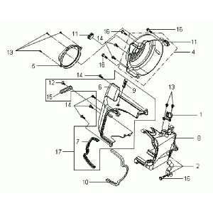 Schwungradabdeckung SYM VS 125 Euro3