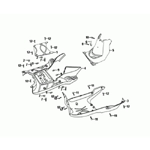 RAHMENPLATTE/RAHMENABDECKUNG Sym Orbit II Euro 4 Mattgrau