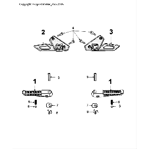 Fußstütze Peugeot Speedfight 4 LC weiß