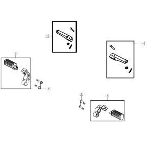 Fußstützen Kymco K-Pipe 125cc