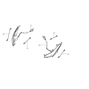 Frontblinker Kymco People S 50i E4 Blau