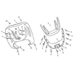 Frontabdeckung Pronto Amaro 125cc