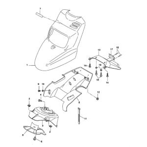 Frontabdeckungen Yamaha Bw's 2-Takt