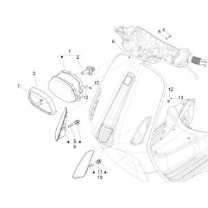 Scheinwerfer Vespa Sprint 25km 4-Takt 2-Ventil