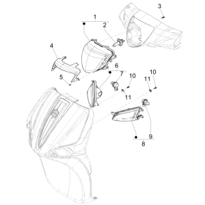Frontlichter - Piaggio Liberty 50 4-Takt-Blinker