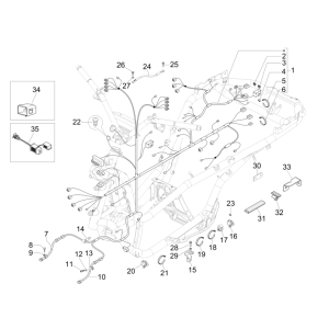 Hauptkabel Gruppe Piaggio MP3 300LT Sport 2009-2014