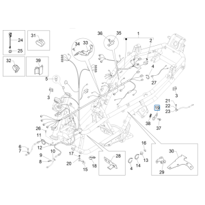 Hauptkabelgruppe Piaggio MP3 350 Maxi Sport E4 ABS 2018-2020 (EMEA)