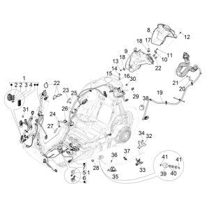 Vespa Eletrica 45KM/H E5 2021 (EMEA) Hauptkabelgruppe