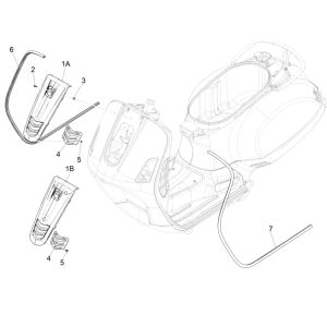 Frontplatte Vespa GTS 125 4-Takt IE ABS Euro4 2016-2018