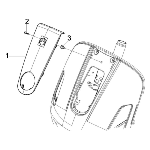 Frontplatte Vespa GTS 250 ie 2005-2009 (mit ABS) gelb 928