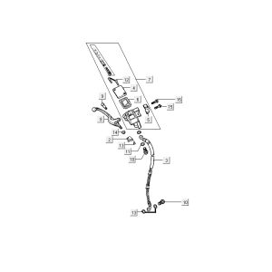 Vorderradbremse Kymco Agility 10' 4-Takt Silber