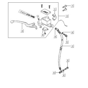 Vorderradbremse Kymco Agility 12 4-Takt 125 blau