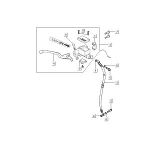Vorderradbremse Kymco Agility 12' 4-Takt Silber