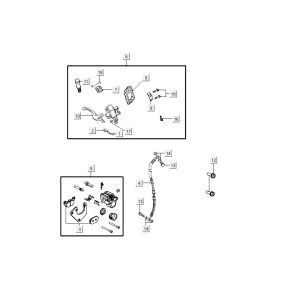 Vorderradbremse Kymco Agility 16'+ 4-Takt-Einspritzung euro4 mattgrau
