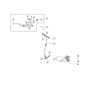 Vorderradbremse Kymco Agility RS 4-Takt schwarz 11