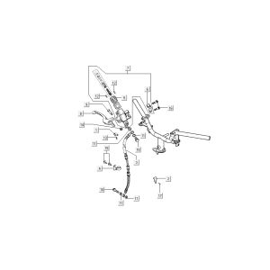 Vorderradbremse Kymco B&W LC 2-Takt Silber