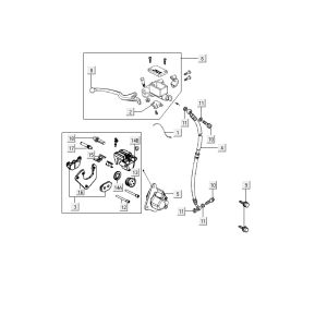 Vorderradbremse Kymco City 16' 4-Takt weiß