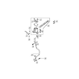Vorderradbremse Kymco Filly 4-Takt Silber