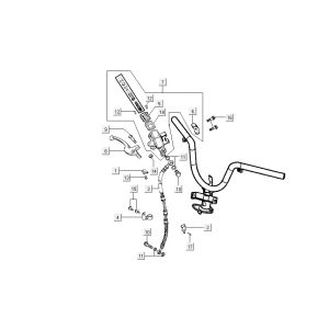 Vorderradbremse Kymco Grand Dink 2-Takt Anthrazit