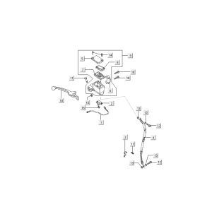 Vorderradbremse Kymco Sento 4-Takt Weiß