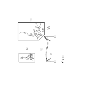 Vorderradbremse Kymco VP50i Einspritzung Euro 4 Tecno Silber