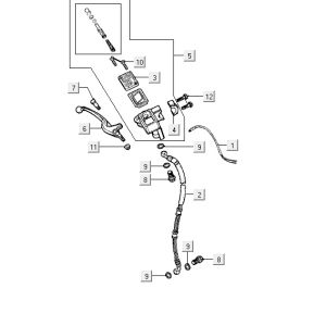 Vorderradbremse Kymco Yup 2t AC klassisch grün